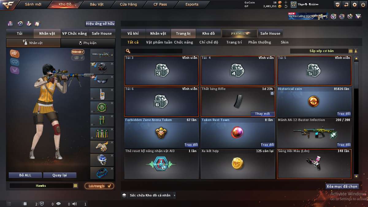 shop acc cf uy tin gia re